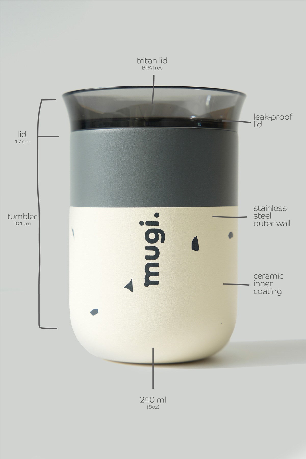 Stone Terrazo Split 8oz